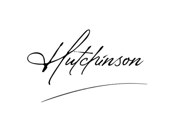 The best stylish Hutchinson name signature simple easy in English