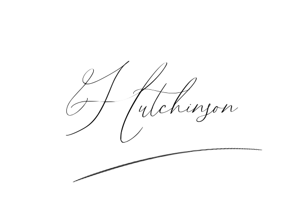 The best stylish Hutchinson name signature simple easy in English