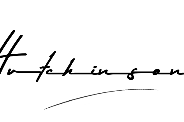 The best stylish Hutchinson name signature simple easy in English