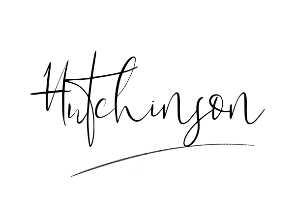The best stylish Hutchinson name signature simple easy in English