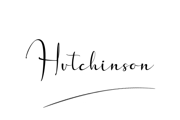 The best stylish Hutchinson name signature simple easy in English