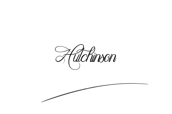 The best stylish Hutchinson name signature simple easy in English