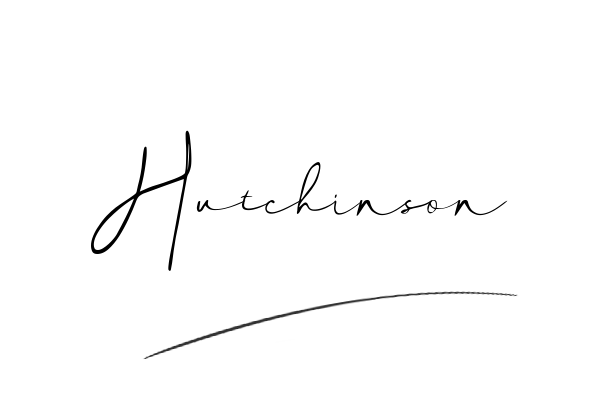 The best stylish Hutchinson name signature simple easy in English