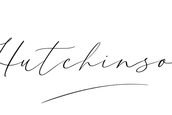 The best stylish Hutchinson name signature simple easy in English