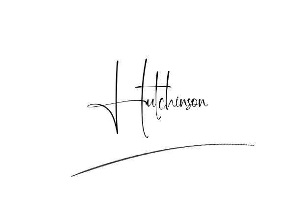 The best stylish Hutchinson name signature simple easy in English