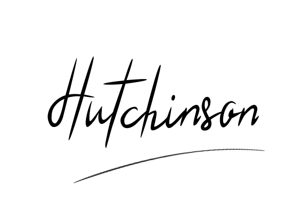 The best stylish Hutchinson name signature simple easy in English
