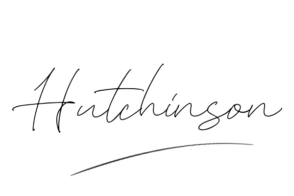 The best stylish Hutchinson name signature simple easy in English