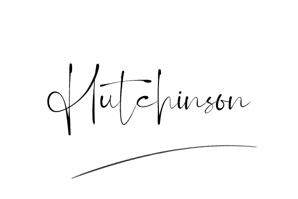 The best stylish Hutchinson name signature simple easy in English