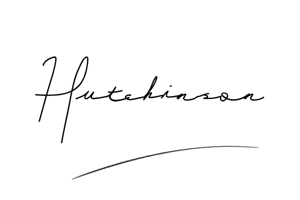 The best stylish Hutchinson name signature simple easy in English