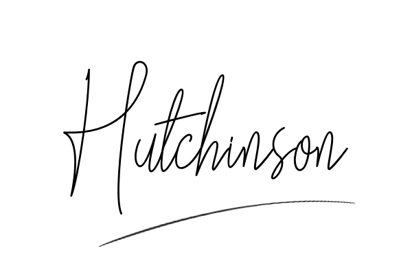 The best stylish Hutchinson name signature simple easy in English