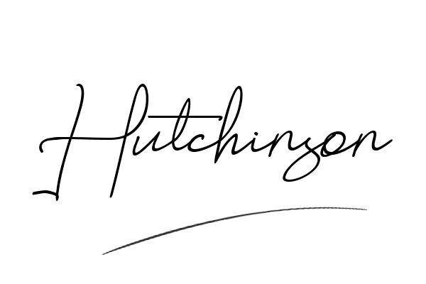 The best stylish Hutchinson name signature simple easy in English