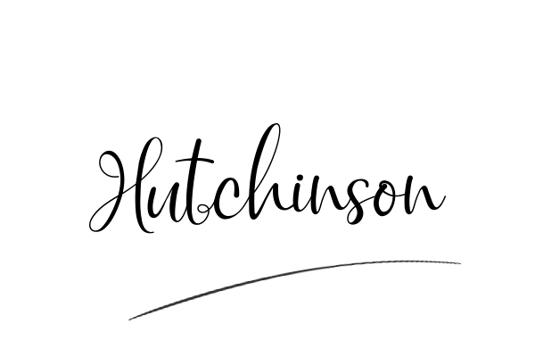 The best stylish Hutchinson name signature simple easy in English