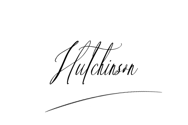 The best stylish Hutchinson name signature simple easy in English