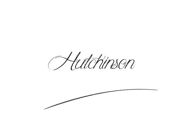 The best stylish Hutchinson name signature simple easy in English