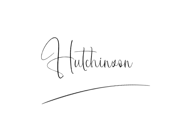 The best stylish Hutchinson name signature simple easy in English