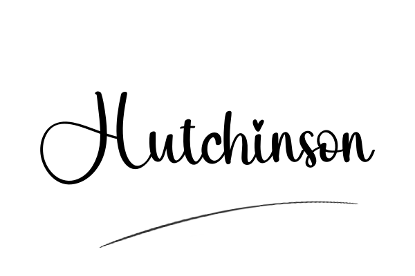 The best stylish Hutchinson name signature simple easy in English