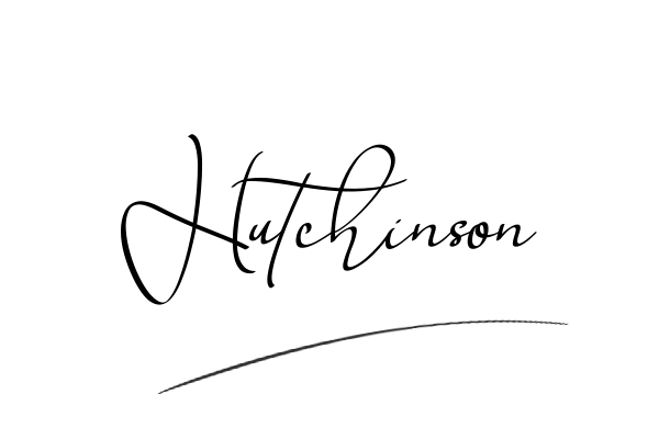 The best stylish Hutchinson name signature simple easy in English