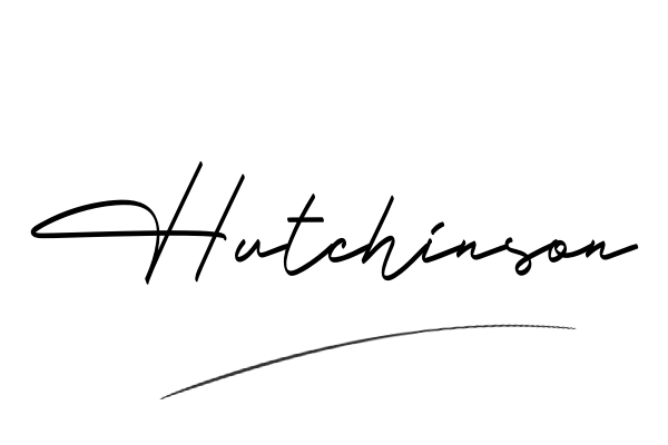The best stylish Hutchinson name signature simple easy in English