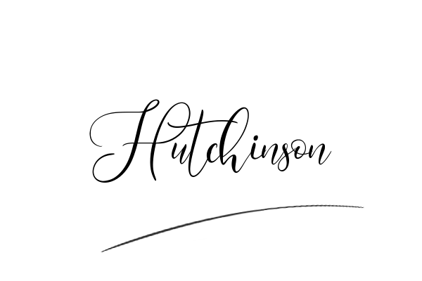 The best stylish Hutchinson name signature simple easy in English