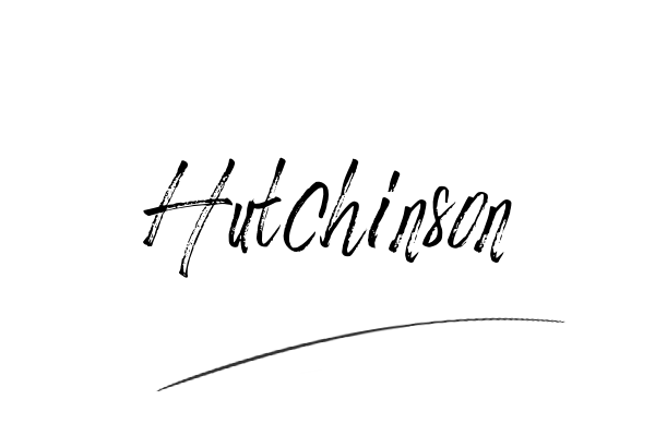 The best stylish Hutchinson name signature simple easy in English