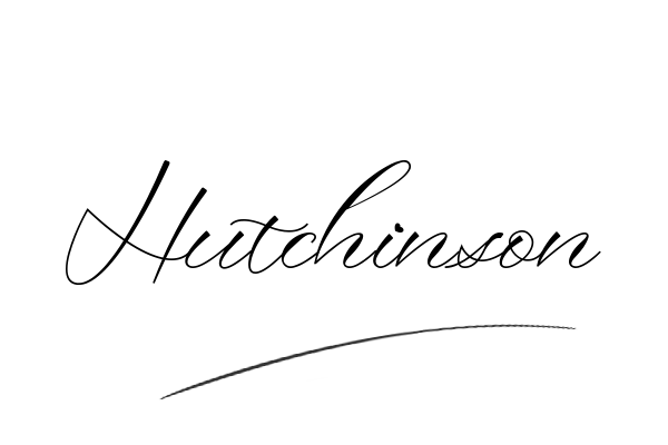 The best stylish Hutchinson name signature simple easy in English