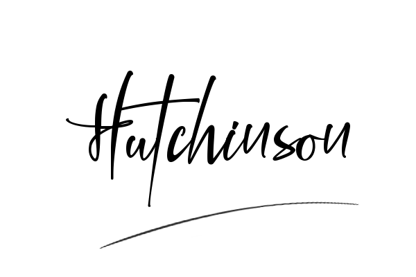 The best stylish Hutchinson name signature simple easy in English