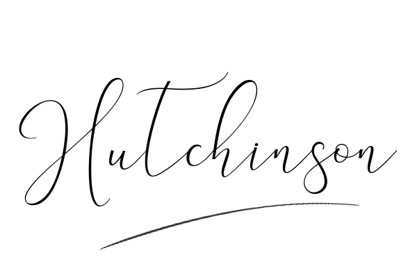 The best stylish Hutchinson name signature simple easy in English