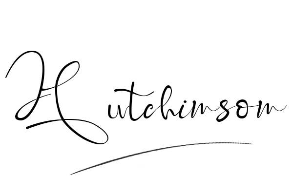 The best stylish Hutchinson name signature simple easy in English