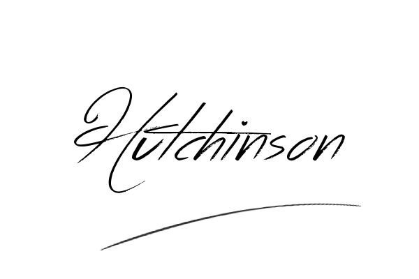 The best stylish Hutchinson name signature simple easy in English