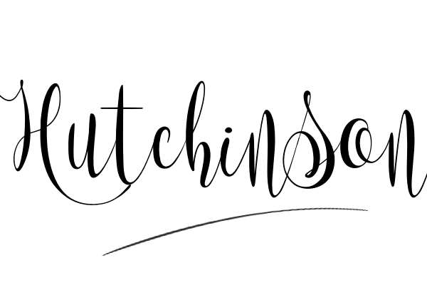 The best stylish Hutchinson name signature simple easy in English