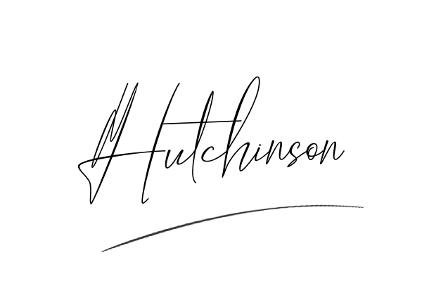 The best stylish Hutchinson name signature simple easy in English
