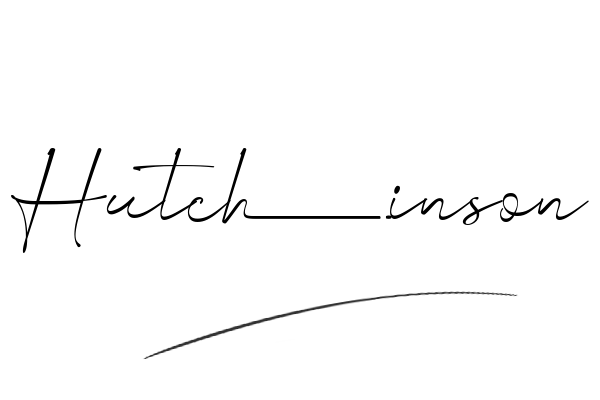The best stylish Hutchinson name signature simple easy in English