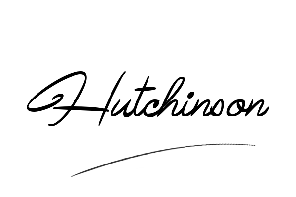 The best stylish Hutchinson name signature simple easy in English