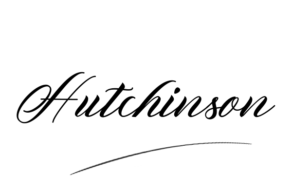 The best stylish Hutchinson name signature simple easy in English