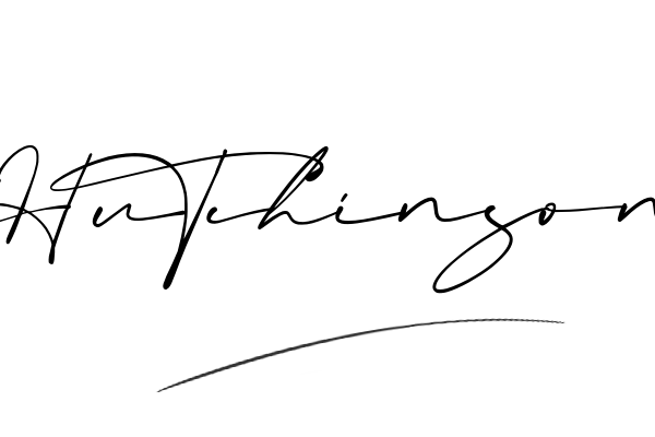 The best stylish Hutchinson name signature simple easy in English