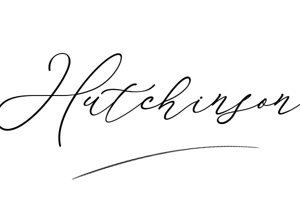 The best stylish Hutchinson name signature simple easy in English