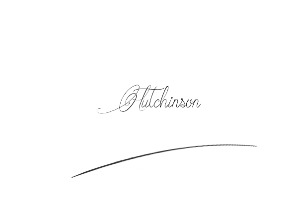 The best stylish Hutchinson name signature simple easy in English