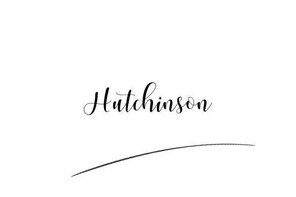 The best stylish Hutchinson name signature simple easy in English