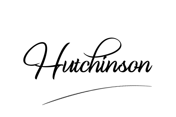 The best stylish Hutchinson name signature simple easy in English