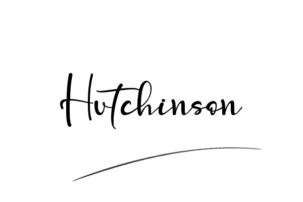 The best stylish Hutchinson name signature simple easy in English