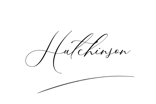 The best stylish Hutchinson name signature simple easy in English