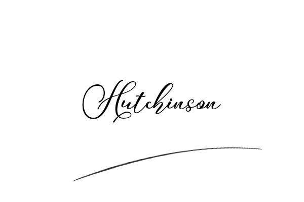 The best stylish Hutchinson name signature simple easy in English