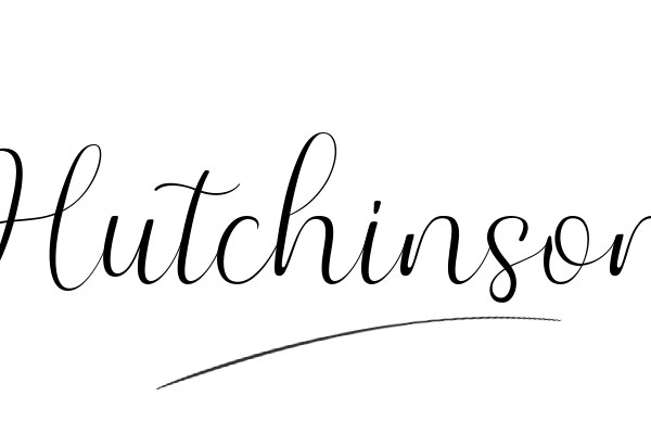 The best stylish Hutchinson name signature simple easy in English