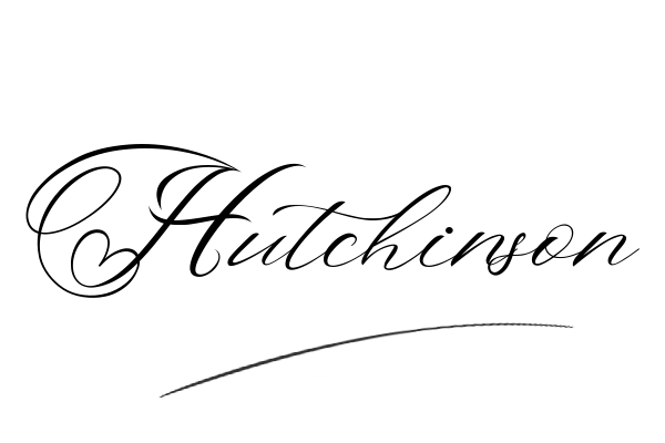 The best stylish Hutchinson name signature simple easy in English