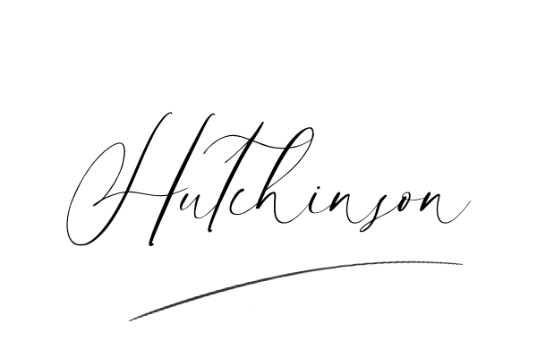 The best stylish Hutchinson name signature simple easy in English