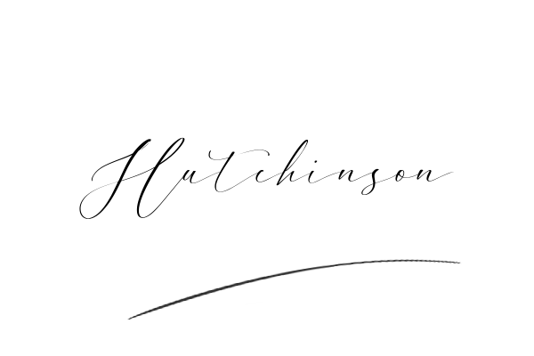 The best stylish Hutchinson name signature simple easy in English