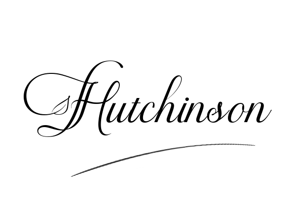 The best stylish Hutchinson name signature simple easy in English
