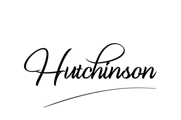 The best stylish Hutchinson name signature simple easy in English