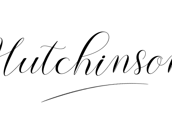 The best stylish Hutchinson name signature simple easy in English