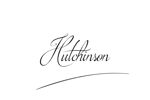 The best stylish Hutchinson name signature simple easy in English